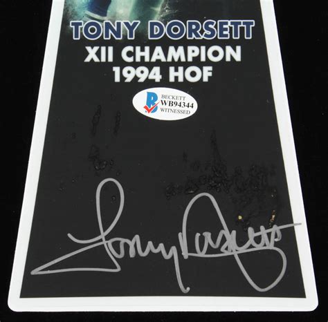 Tony Dorsett Signed Cowboys Super Bowl Vinyl Sticker for Trophy ...