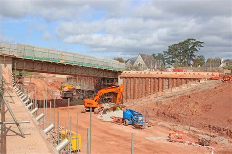 Road Bridge Under Construction Stock Image - Image of roadworks, bridge: 144499339