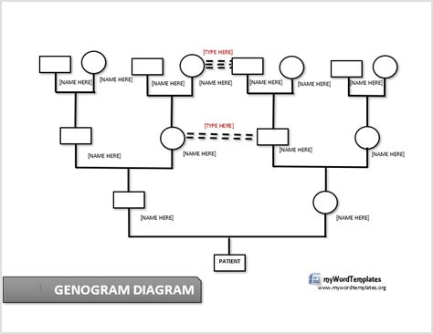 Genogram Template 3 Generations