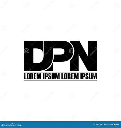 Letter DPN Simple Monogram Logo Icon Design. Stock Vector - Illustration of identity, linked ...