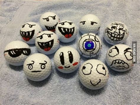 260 best Golf Ball Crafts images on Pinterest