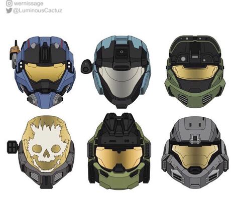 To celebrate Halo Reach coming to the MCC and PC, I decided to make the ICONIC helmets of Noble ...