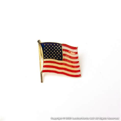 Small American Flag Pin – LeatherWerks