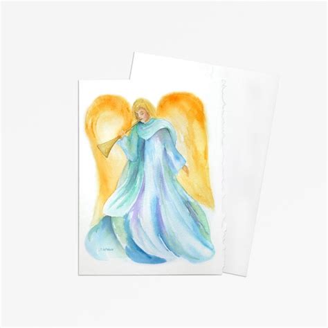 Angel Watercolor Christmas Card Set of 10 5 X 7 - Etsy