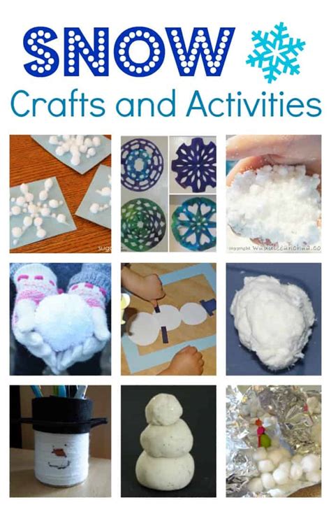 Snow Crafts and Activities for Kids - Coffee Cups and Crayons