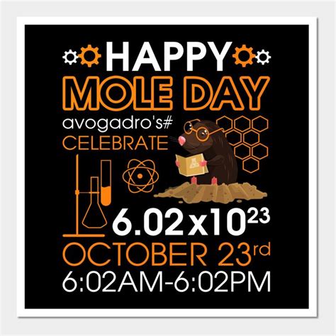 Happy Mole Day Chemistry by bryanu | Mole day, National mole day, Mole