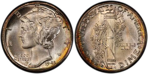 1943-D 10C (Regular Strike) Mercury Dime - PCGS CoinFacts