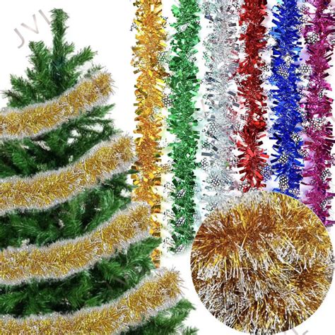 1.6M christmas garland Tinsel Garlands Christmas Decoration for Tree Ornaments Year Party Decor ...