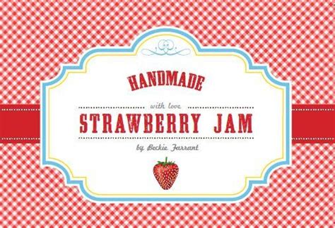 Strawberry Jam Labels - Infarrantly Creative