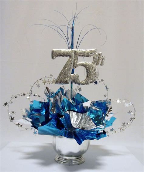 75th birthday decorations, 75th birthday parties, Birthday centerpieces