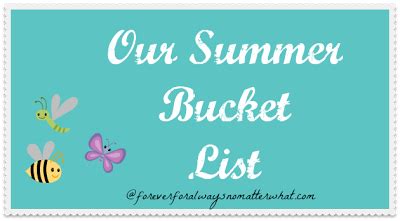 Summer Bucket List Ideas