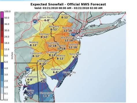 South Jersey weather: Up to foot of snow expected