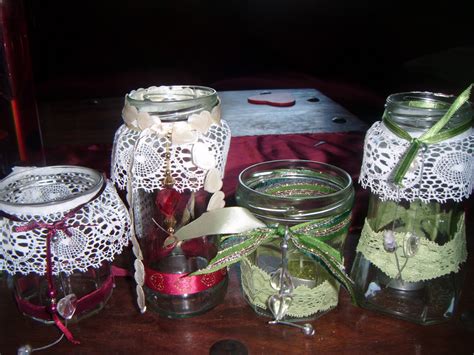 Heartyartyparty: More Jars ! having fun decorating jars vintage style ...