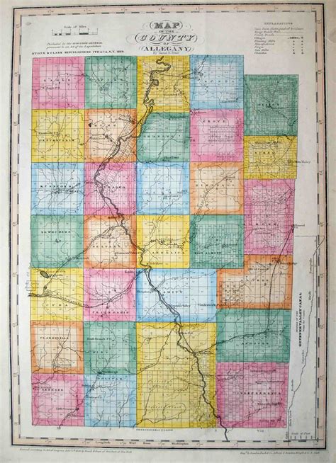 Map of the County of Allegany - High Ridge Books, Inc.