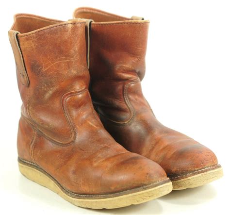 Vintage Red Wing Irish Setter Pull On Leather Work Sport Boots 1990s ...