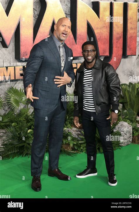 Dwayne Johnson and Kevin Hart attend the 'Jumanji: Welcome To The ...