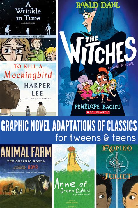 13 Graphic Novel Adaptations of Classic Books for Tweens & Teens