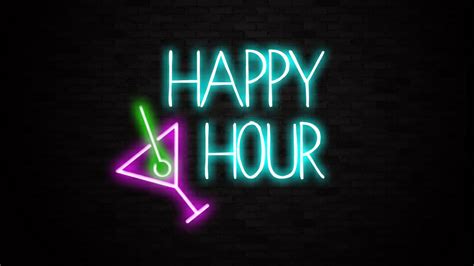 Happy Hour Neon Bar Sign | Liberty Games