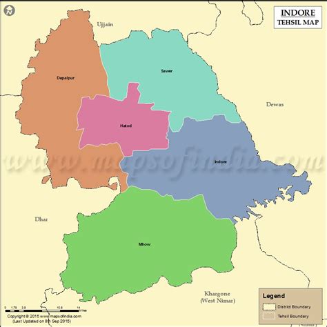 Indore Tehsil Map, Indore Tehsil List