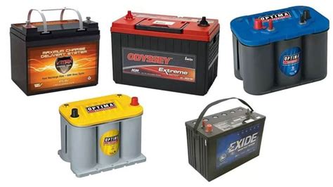 Marine Battery Sizes Chart