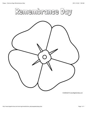 printable coloring sheets Poppy craft Remembrance Day coloring pages ...