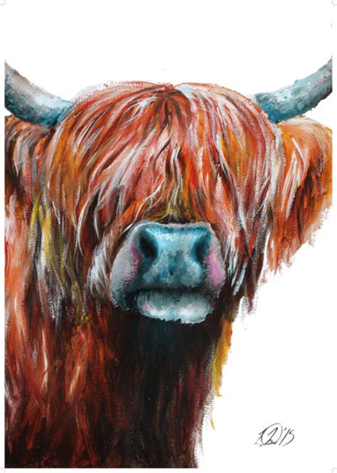 brown-highland-cow-painting - Concepts and Colorways