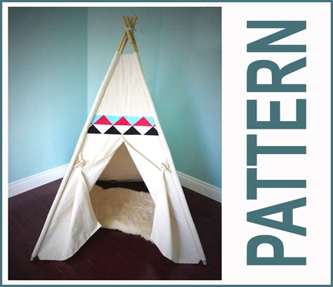 Teepee Tent Pattern bonus Patchwork Pattern included by Joomookie