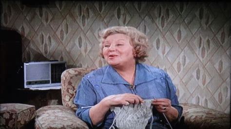 On The Buses (Movie) - 1971. Doris Hare as Mum knitting.