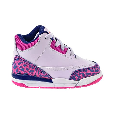 Jordan 3 Retro Toddler Shoes Barely Grape-Hyper Crimson-Pink 654964-500 - Walmart.com - Walmart.com