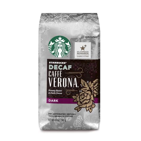 Starbucks Decaf Caffe Verona Dark Roast Ground Coffee 12-Ounce Bag - Walmart.com