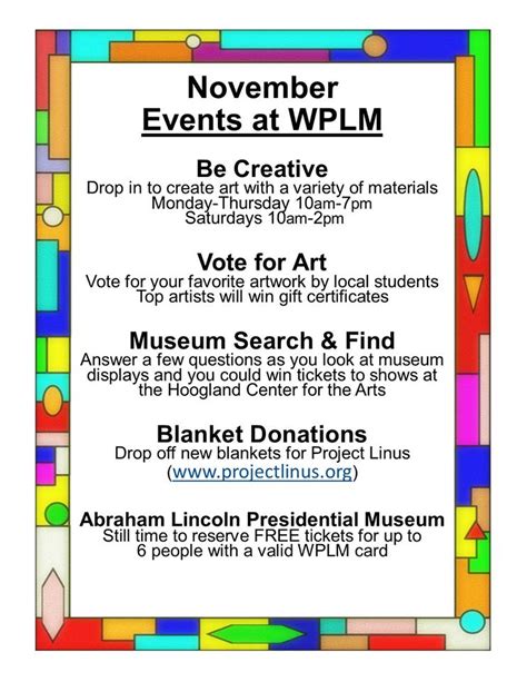 Williamsville Public Library & Museum - Past Events