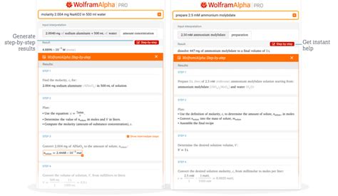 Dilution Calculator: Wolfram|Alpha Chemistry Solvers