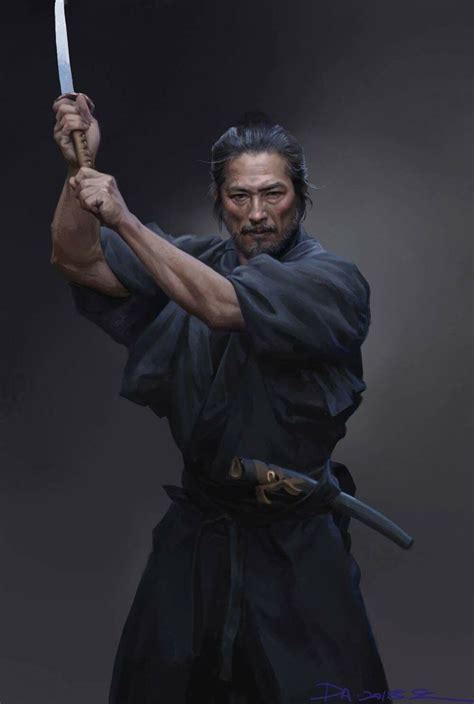 Hiroyuki Sanada as Musashi by Dannis Duan www.artstation.com/dannis # ...