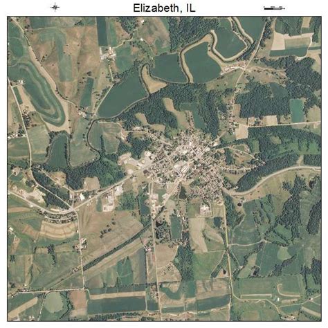 Aerial Photography Map of Elizabeth, IL Illinois