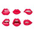 Kiss lips neon sign Royalty Free Vector Image - VectorStock