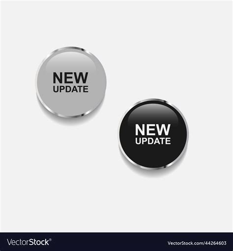 New update button Royalty Free Vector Image - VectorStock