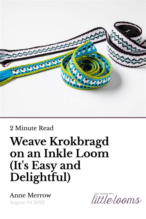 Weave Krokbragd on an Inkle Loom (It's Easy and Delightful) | Little Looms