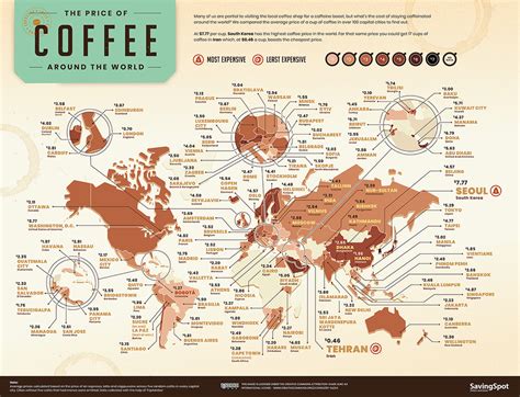 WORLD MAP: Where Is a Cup of Coffee Most Expensive? And Who Drinks it ...