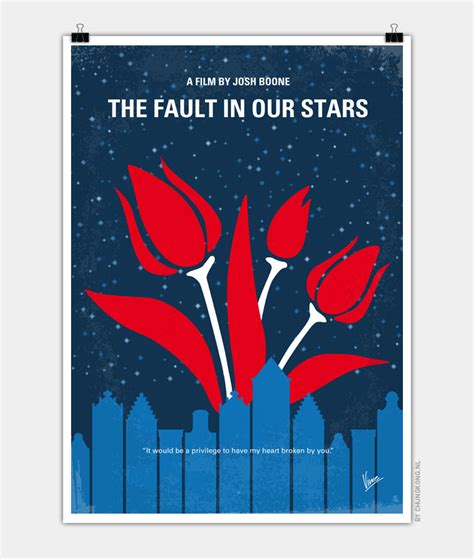 No340 My The Fault in Our Stars minimal movie poster - CHUNGKONG