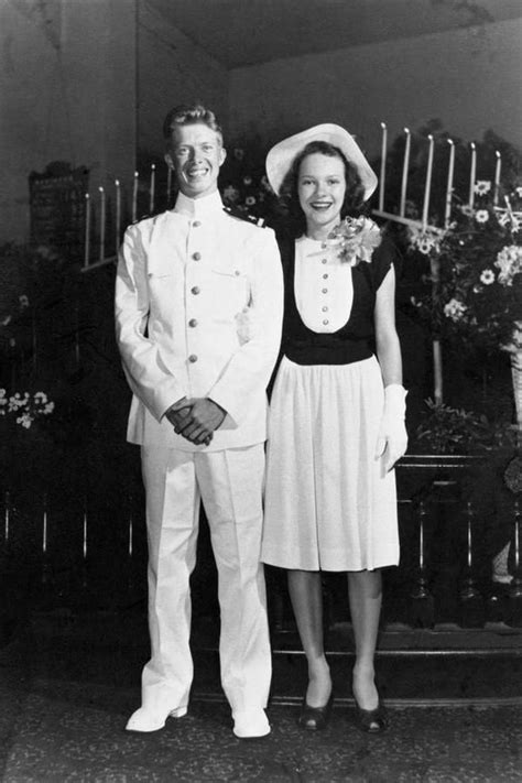 Jimmy and Rosalynn Carter, wedding day, 1946 : r/OldSchoolCool