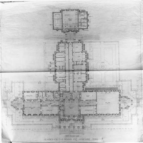 Rare Video of the Interior of Lynnewood Hall Emerges | Floor plan drawing, Rare videos, Hall