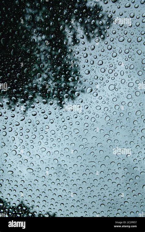 Texture background of wet window with raindrops. Nature wallpaper and ...