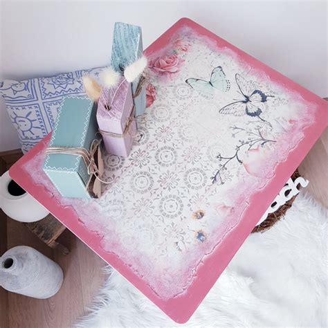 Ein Möbel Upcycling mit Decoupage im Shabby Chic - kreativstattandrea