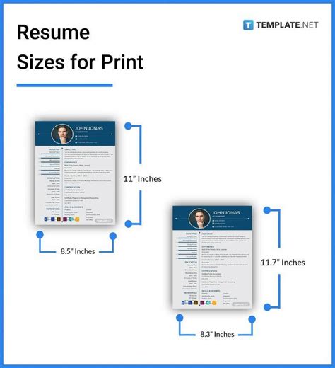 Resume Size - Dimension, Inches, mm, cms, Pixel | Free & Premium Templates