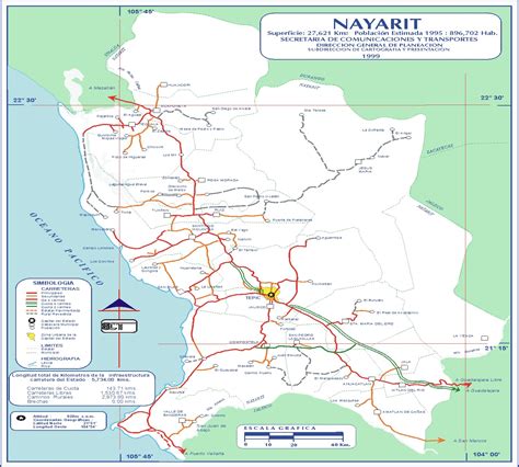 Nayarit Map - Nayarit • mappery