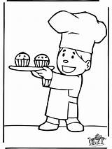 Baker Coloring Pages sketch template
