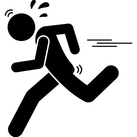 Away, escape, flee, man, run off, running, scared icon - Download on Iconfinder