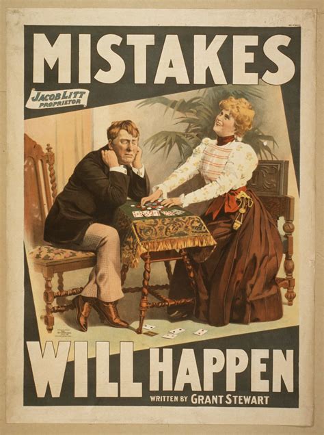 Vintage Theatrical Poster: Mistakes Will Happen