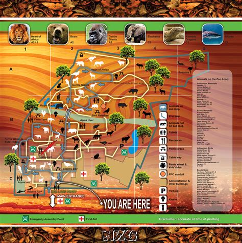 Zoo Map – National Zoological Garden, Pretoria