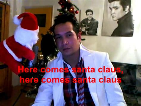 Here comes santa claus Elvis Presley cover by Jimmy | Me singing Here comes santa claus, here ...